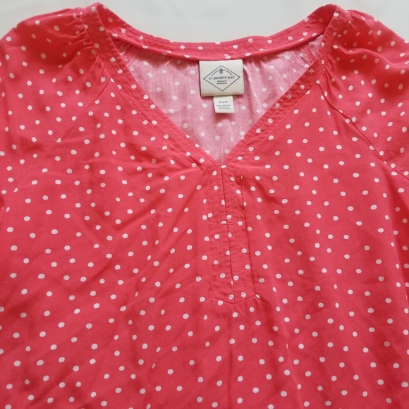 💜 5 for $25! St. John's Bay V Neck Blouse - Picture 2 of 3